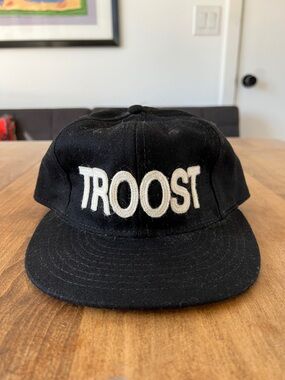 Black TROOST Embroidered Baseball Cap by Foxtrot Supply Co.